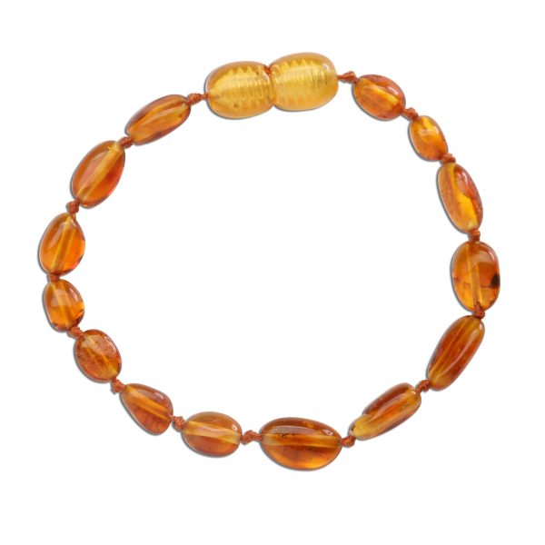 Amber Teething Bracelet for Teething Babies and Toddlers (Honey) - Cherished Moments Jewelry