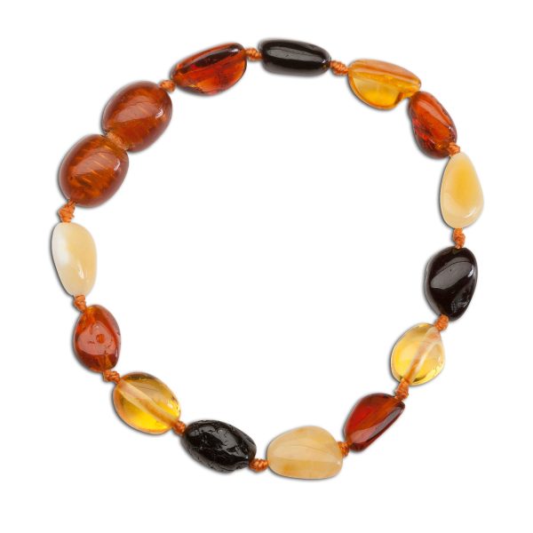 Amber Teething Bracelet for Teething Babies (Multi) - Cherished Moments Jewelry