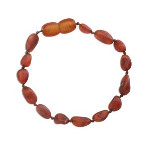 Amber Teething Bracelet for Teething Babies and Toddlers (Light Cherry) - Cherished Moments Jewelry
