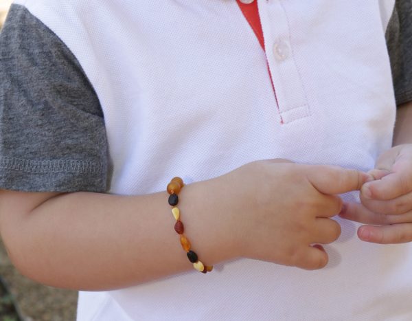 Amber Teething Bracelet for Teething Babies and Toddlers (Multi) - Cherished Moments Jewelry