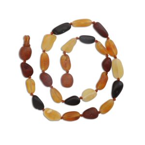 Amber Teething Necklace for Teething Babies and Toddlers (Multi) - Cherished Moments Jewelry
