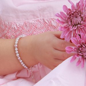 Sterling Silver New Arrival Baby Bracelet Infant Girl Newborn Gift - Cherished Moments Jewelry