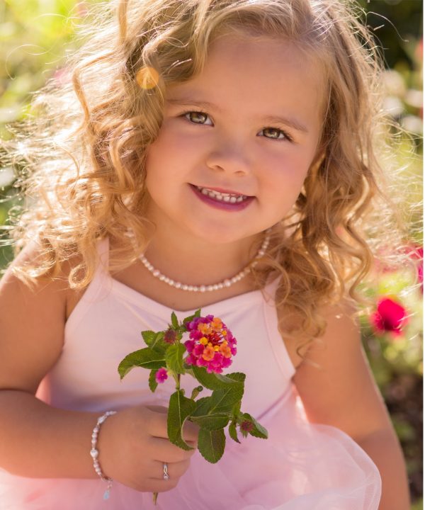 Sterling Silver Pink Freshwater Pearl Necklace for Kids - Cherished Moments Jewelry