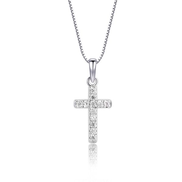 Guiding Light Children’s Cubic Zirconia Cross Necklace