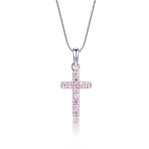 Guiding Light Children’s Cubic Zirconia Cross Necklace