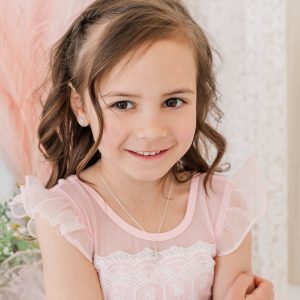 Sterling Silver Children's Ballerina Necklace for Girls - Cherished Moments Jewelry