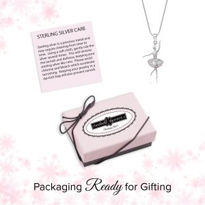 Sterling Silver Children's Ballerina Necklace for Girls - Cherished Moments Jewelry