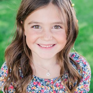 Children’s Sterling Silver Hollow Star Necklace with CZ’s