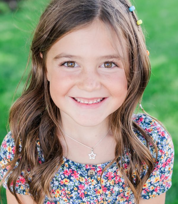 Children’s Sterling Silver Hollow Star Necklace with CZ’s