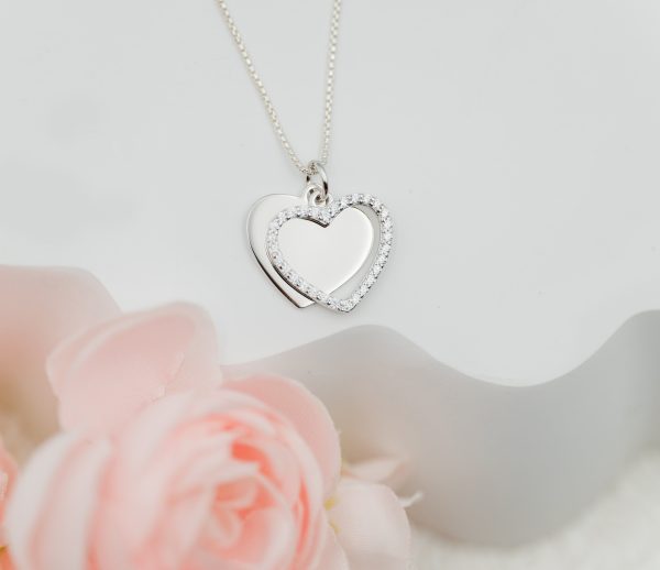 Children’s Sterling Silver Engraveable Heart Necklace for Little Girls