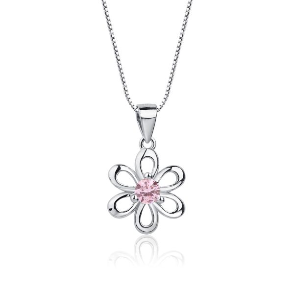 Sterling Silver Kid's Daisy Flower Necklace - Cherished Moments Jewelry