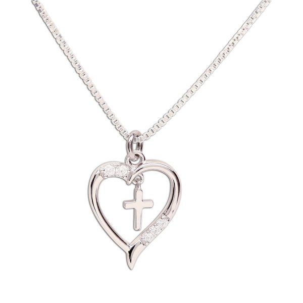 First Communion Dancing Cross Necklace for Girls - Cherished Moments Jewelry