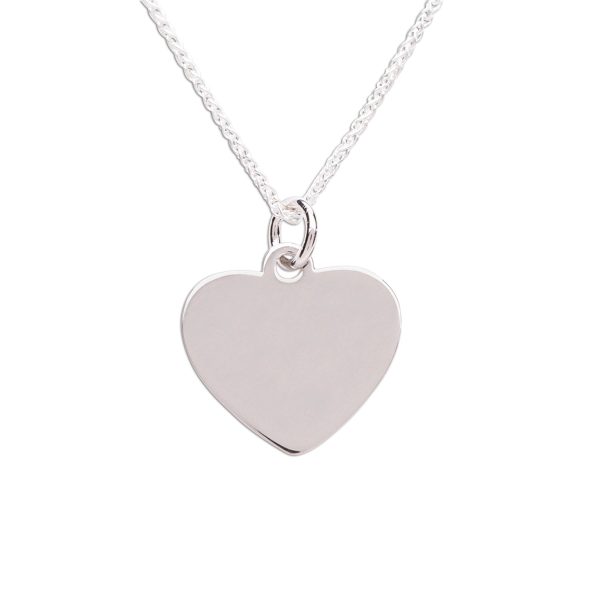 Sterling Silver Children’s Personalized Heart Necklace