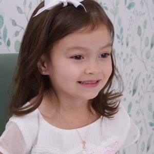14K Gold-Plated Children’s Pink Pearl Necklace for Kids