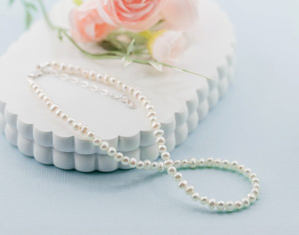 Sterling Silver Girl’s Stand of Pearls Necklace