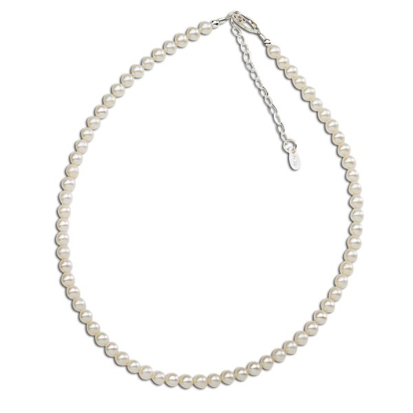 Sterling Silver Girl's Stand of Pearls Necklace - Cherished Moments Jewelry