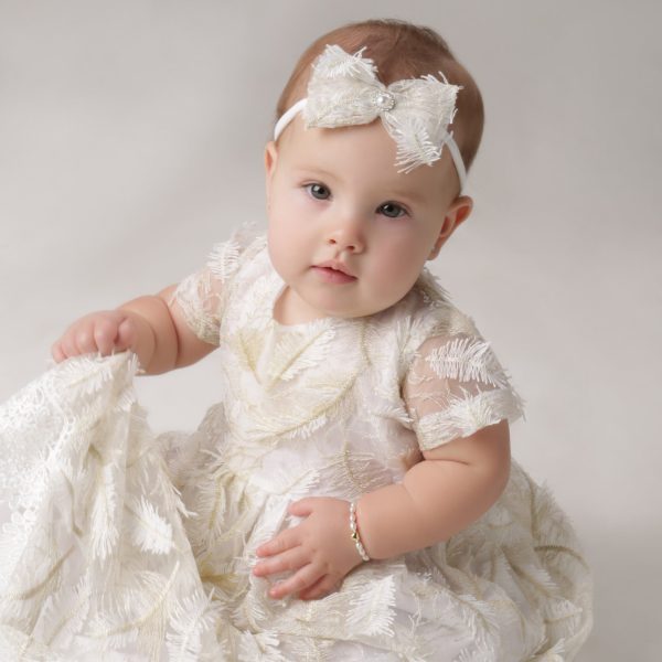 14K Gold-Plated Pearl Heart Bracelet for Babies or Kids