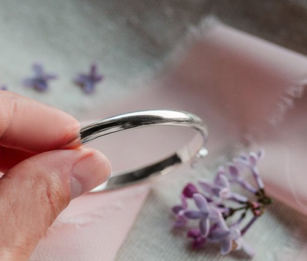 Mom and Me Gold or Silver Bangle Bracelet Set
