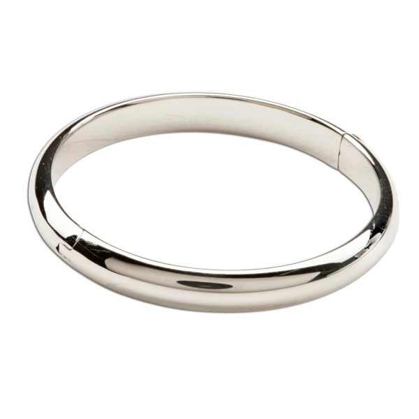 Sterling Silver Baby Bangle Bracelet with FREE Engraving – Bangle (Classic)