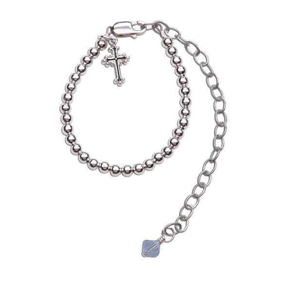Boy's Baptism to Bride® Sterling Silver Baptism Bracelet for Baby Boy - Cherished Moments Jewelry