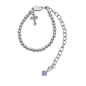 Boy’s Blessing to Bride Sterling Silver Christening Bracelet for Baby Boy