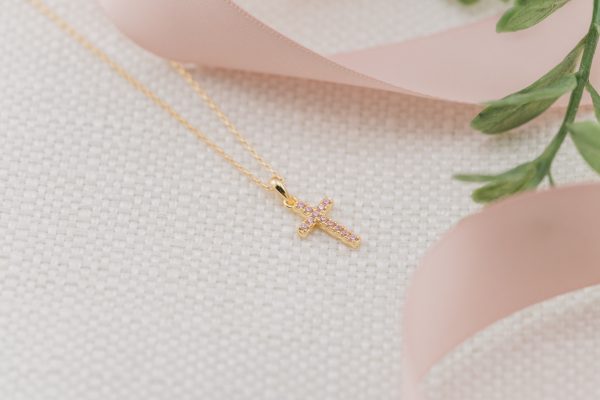 Guiding Light Children’s Cubic Zirconia Cross Necklace