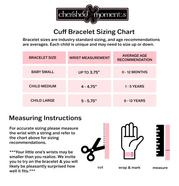 Personalzied Sterling Silver Cuff Bracelet for Kids