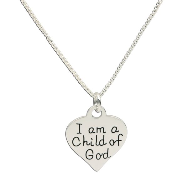 I am a Child of God Necklace with Heart for Girls - Cherished Moments Jewelry