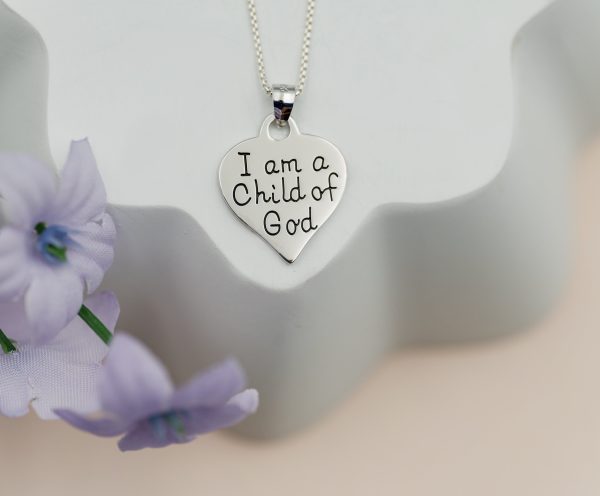I am a Child of God Necklace with Heart for Girls - Cherished Moments Jewelry