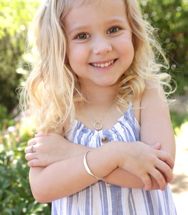 Personalzied Sterling Silver Cuff Bracelet for Kids