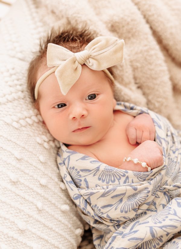 Millie – 14K-Gold Plated Czech Heart Pearl Baby and Girl’s Bracelet