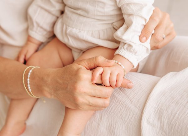 Mom and Me 14K Gold-Plated Freshwater Pearl Gold Beaded Bracelet