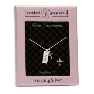 First Communion Faith Necklace for Girls - Cherished Moments Jewelry