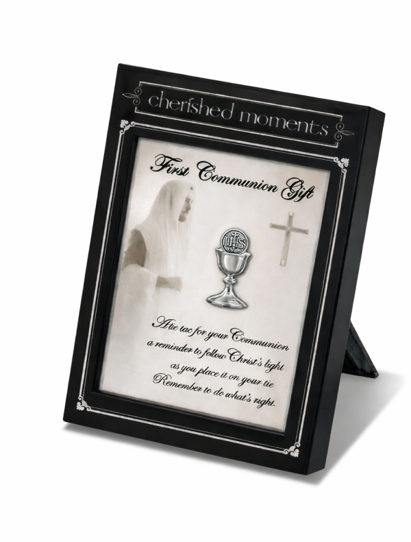 Boy’s Silver or Gold Chalice Tie or Lapel Pin First Communion Gift