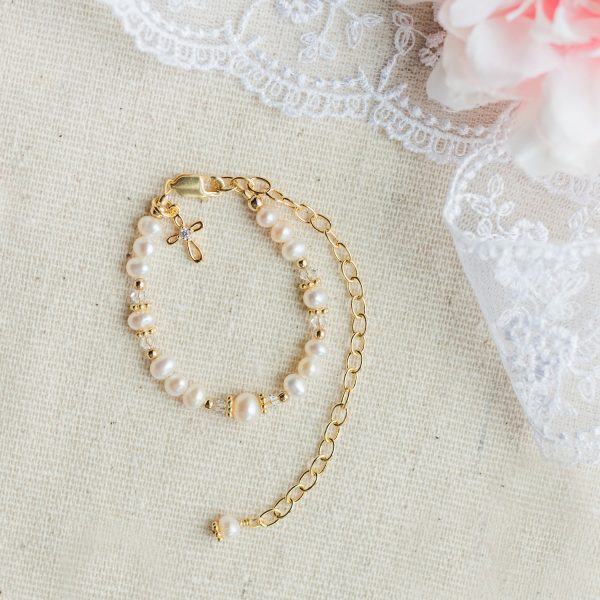 14K Gold-Plated Baptism to Bride® Sterling Silver Baptism Bracelet