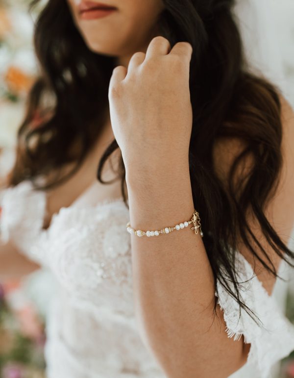 14K Gold-Plated Baptism to Bride® Sterling Silver Baptism Bracelet