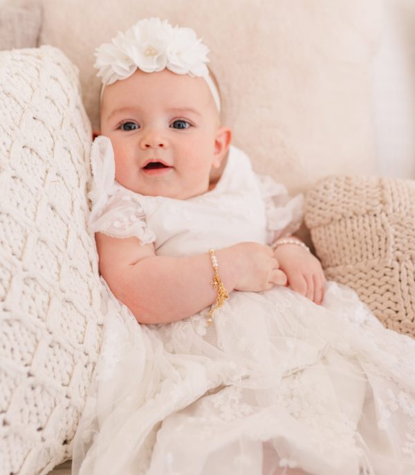 14K Gold-Plated Baptism to Bride® Sterling Silver Baptism Bracelet