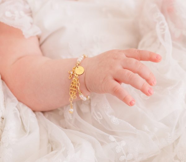 14K Gold-Plated Baptism to Bride® Sterling Silver Baptism Bracelet