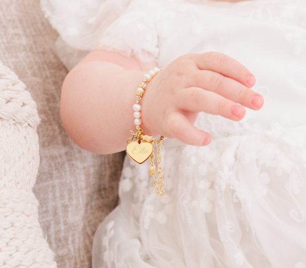 14K Gold-Plated Baptism to Bride® Sterling Silver Baptism Bracelet