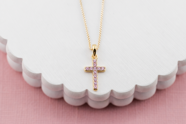 First Communion Necklace Gift Set for Girls, Multiple Styles