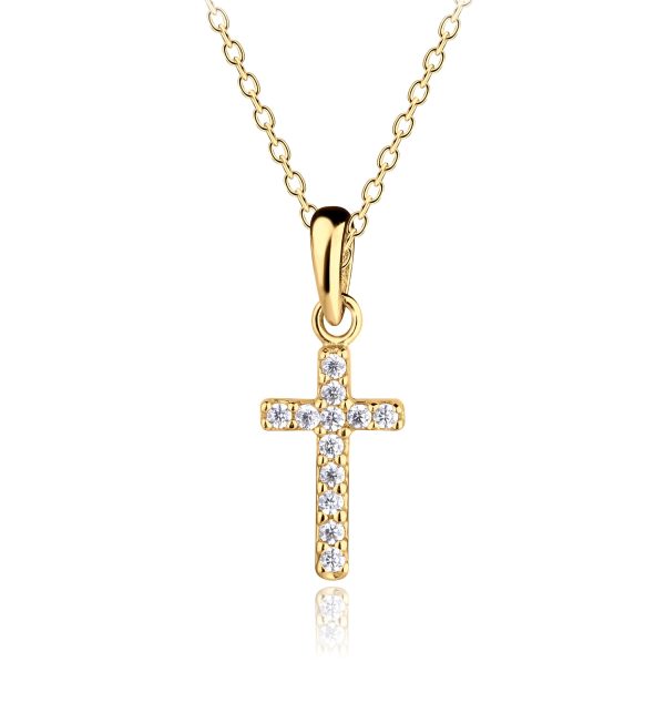 Guiding Light Children’s Cubic Zirconia Cross Necklace