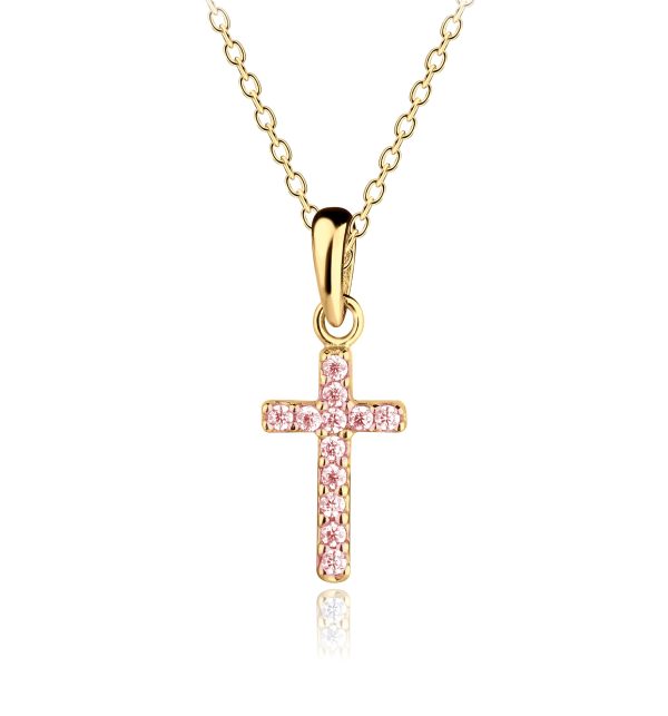 Guiding Light Children’s Cubic Zirconia Cross Necklace