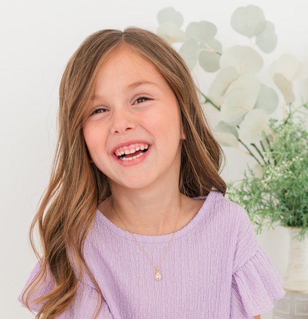 Pink or Red Ladybug Necklace for Little Girls