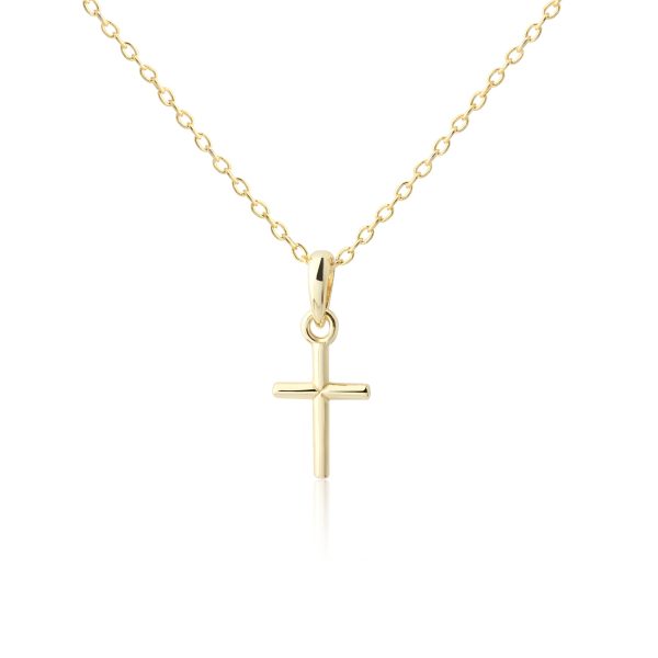 Girl’s Simply Faithful 14K Gold-Plated Dainty Cross Necklace