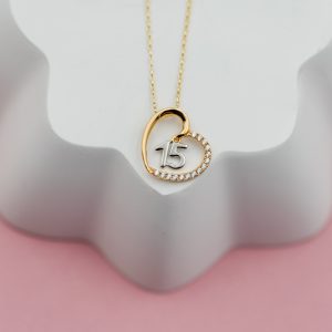 Quinceañera Heart Necklace