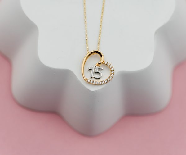 Quinceañera Heart Necklace