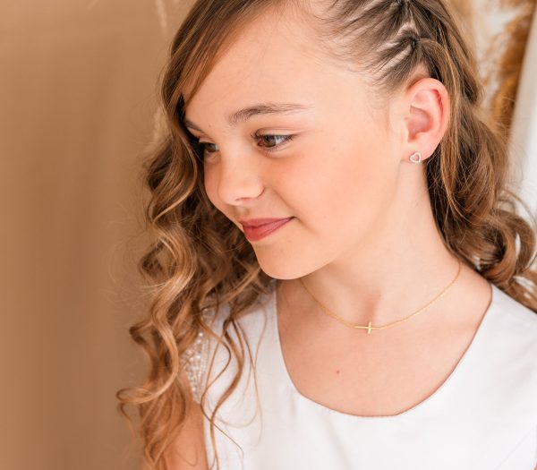 Anchored in Faith Horizontal Cross Necklace for Girls