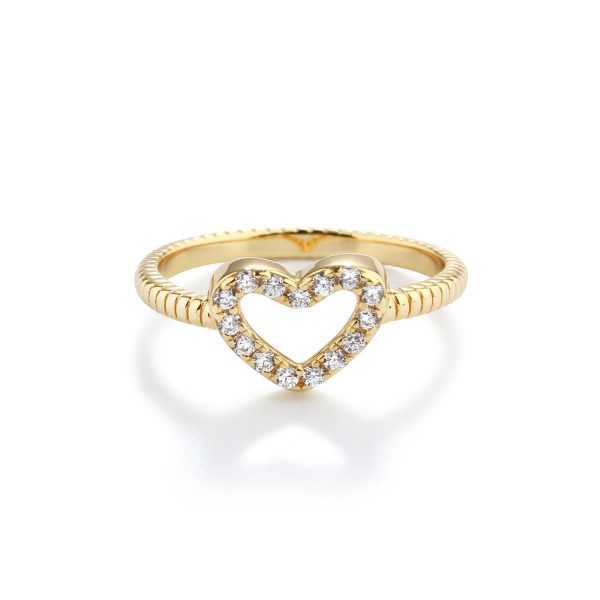 Little Girls 14k Gold-Plated Heart Baby Ring