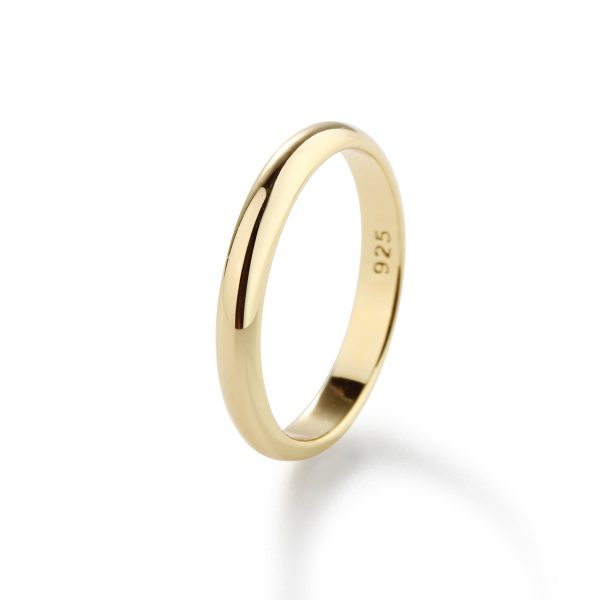 14K Gold-Plated Baby Ring – 2mm Band
