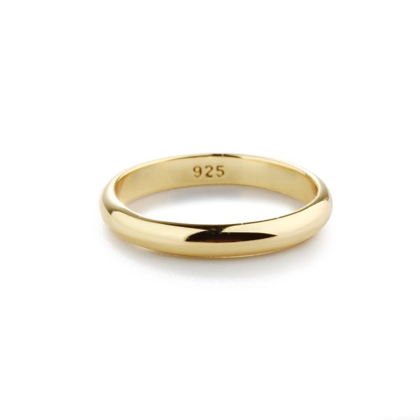 14K Gold-Plated Baby Ring – 2mm Band